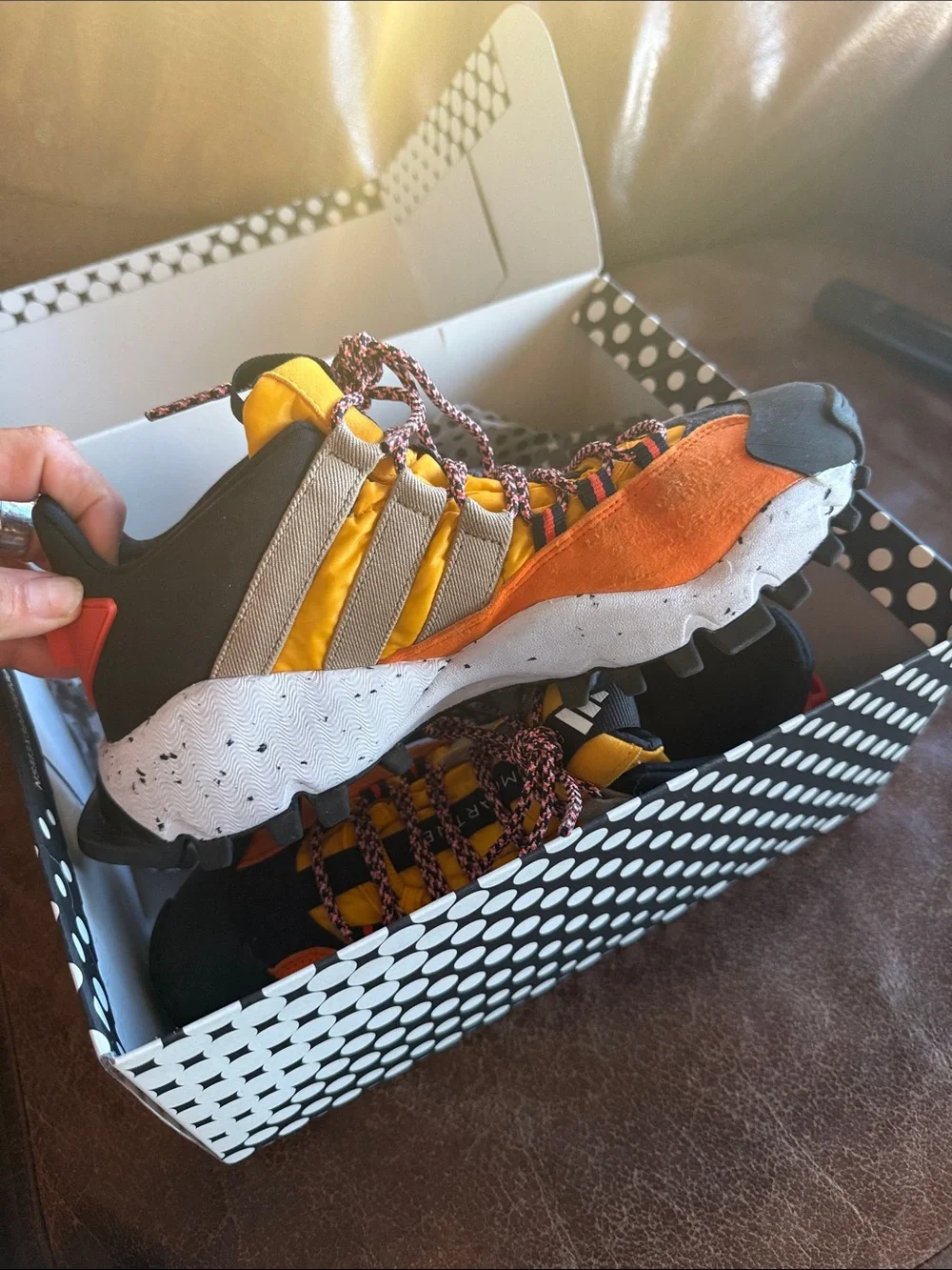Womens 7.5 Adidas Stella Mccartney x Seeulater Crew Yellow Utility Orange ID1890